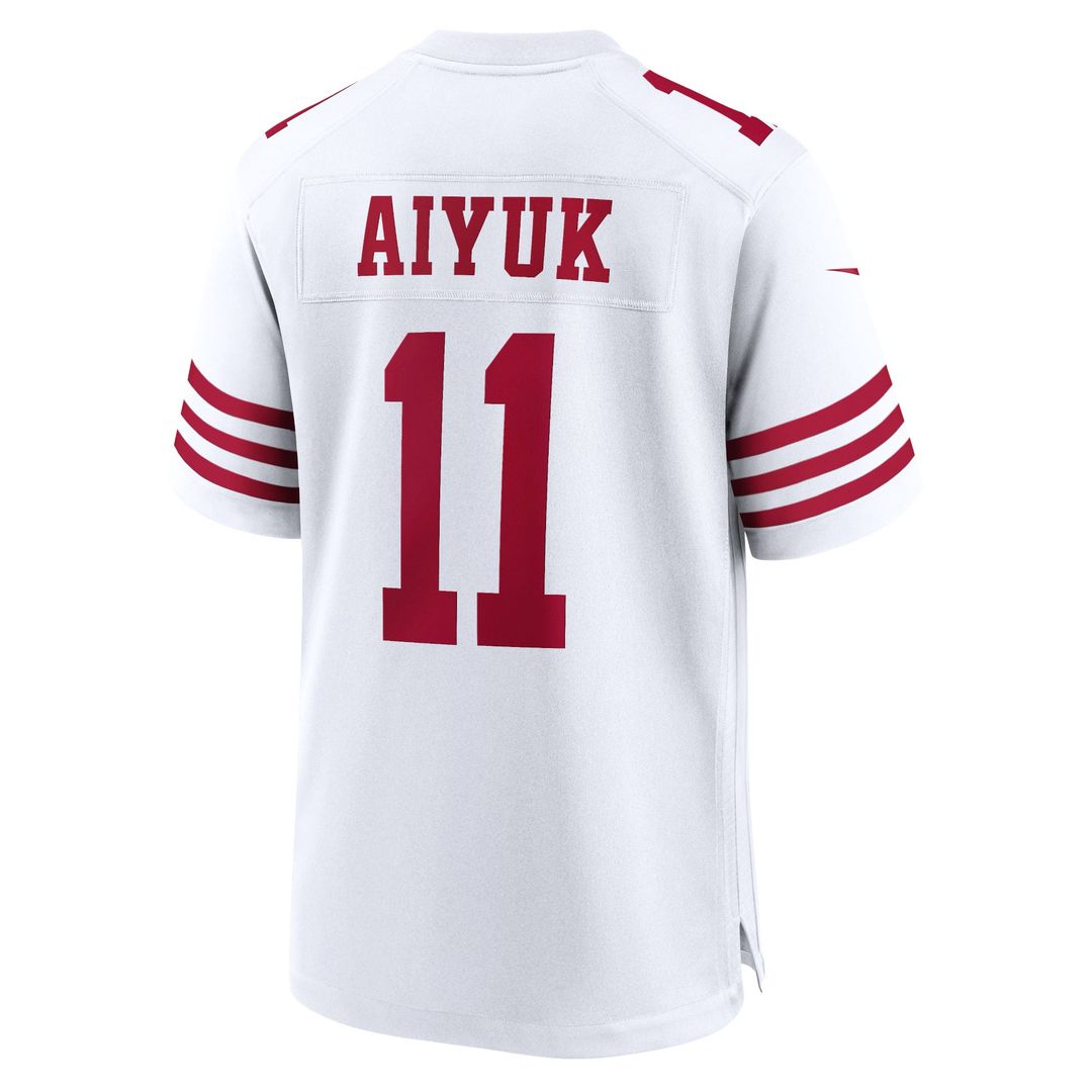 Men's San Francisco 49ers Brandon Aiyuk Scarlet Game NFL Football Jersey - view 19