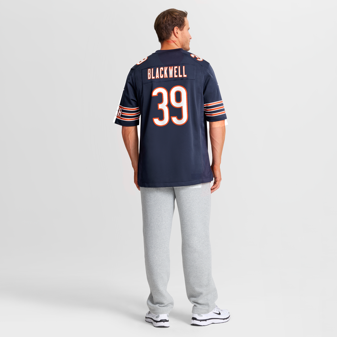 Men's Chicago Bears Josh Blackwell Navy Game NFL Football Jersey - view 5