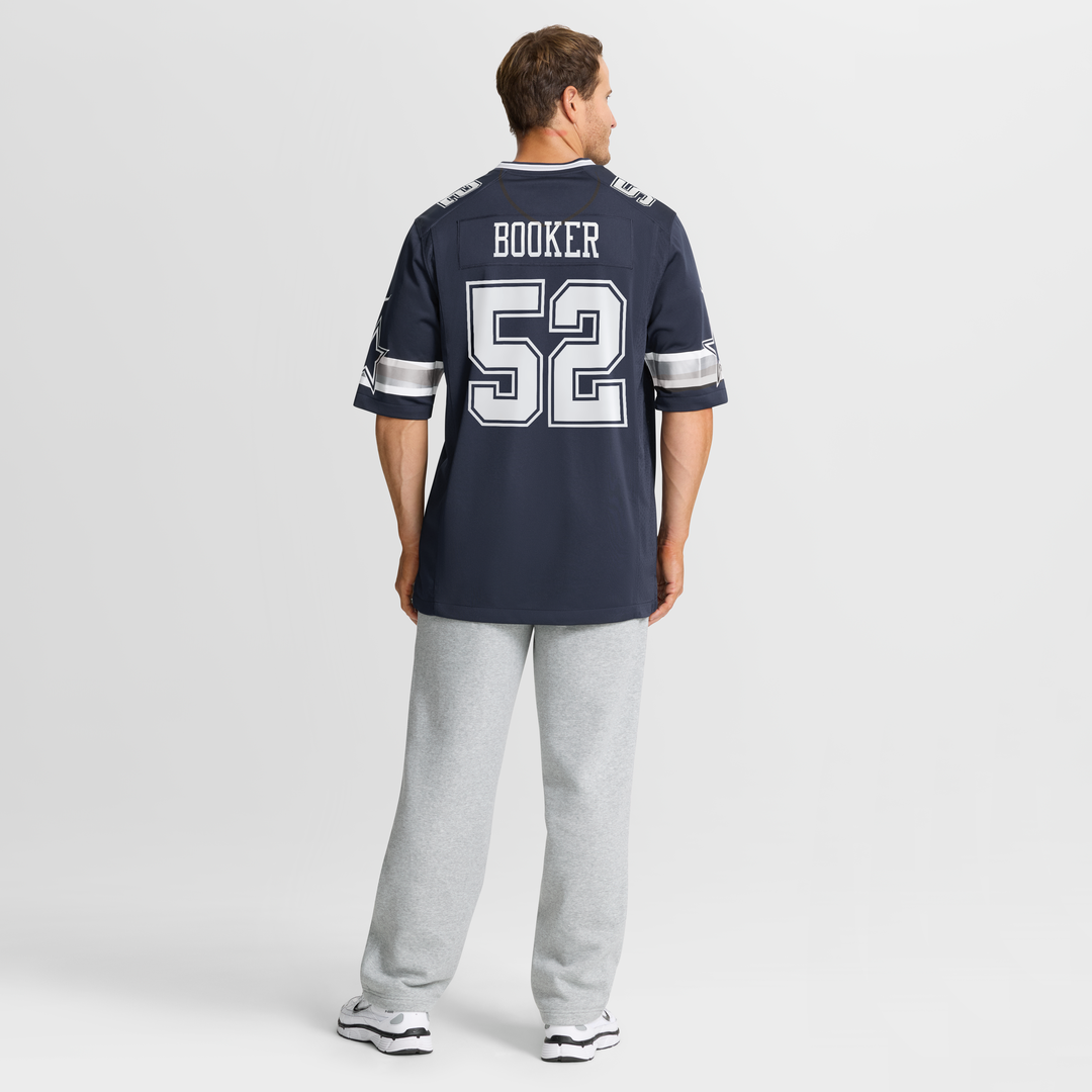 Men's Dallas Cowboys Tyler Booker Navy Team Game NFL Football Jersey - view 8