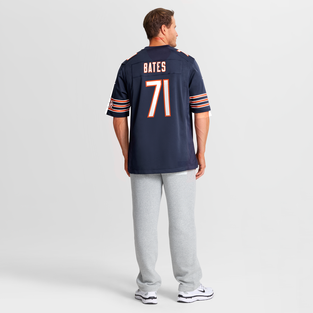 Men's Chicago Bears Ryan Bates Navy Game NFL Football Jersey - view 5