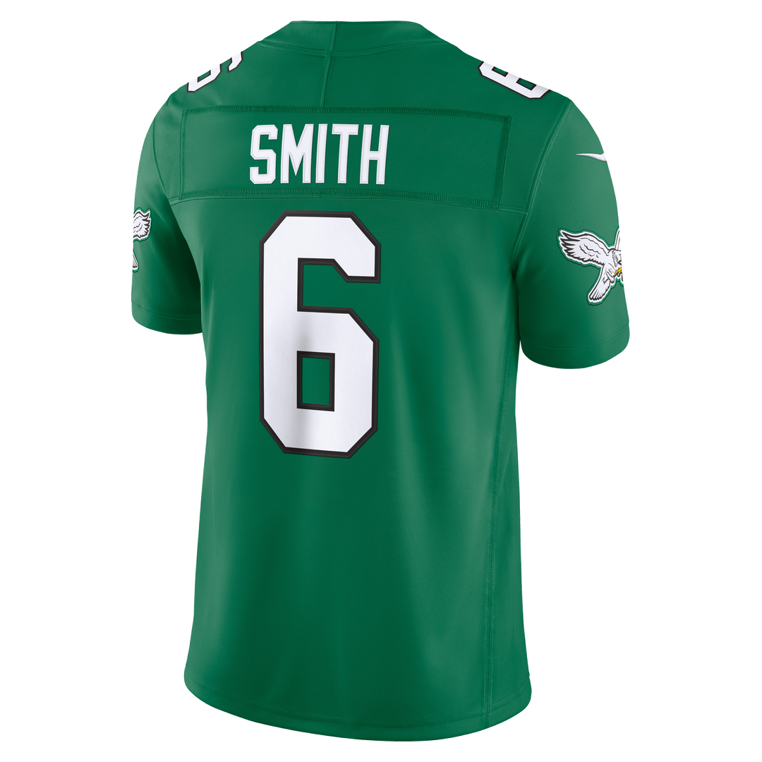 Men's Philadelphia Eagles DeVonta Smith Midnight Green Team Stitched Limited NFL Football Jersey - view 12