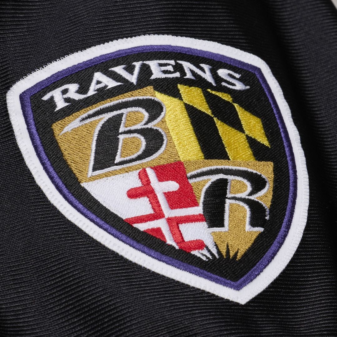 Men's Baltimore Ravens Deion Sanders Black 2005 Throwback NFL Football Jersey - view 10