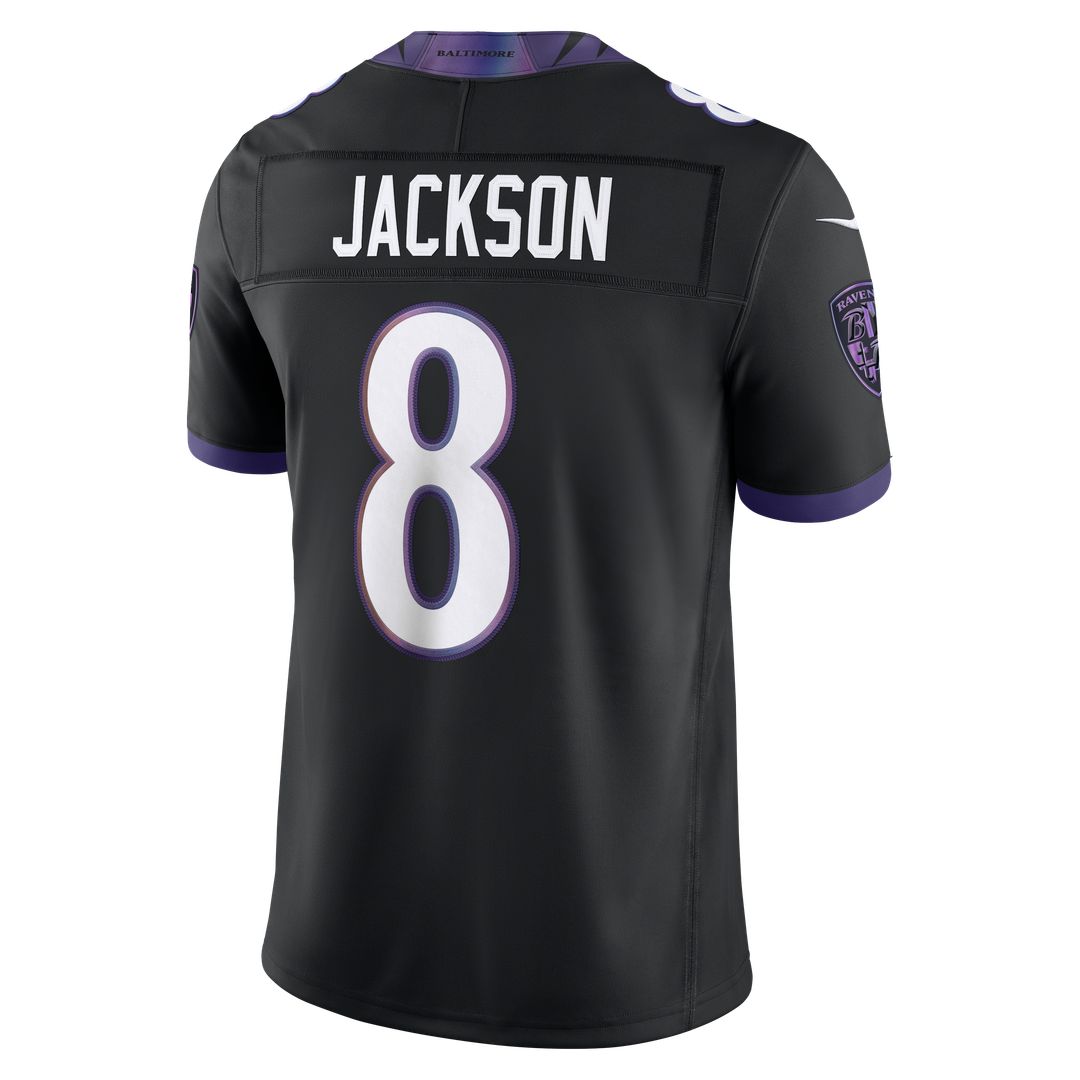 Men's Baltimore Ravens Lamar Jackson White Stitched Limited NFL Football Jersey - view 41