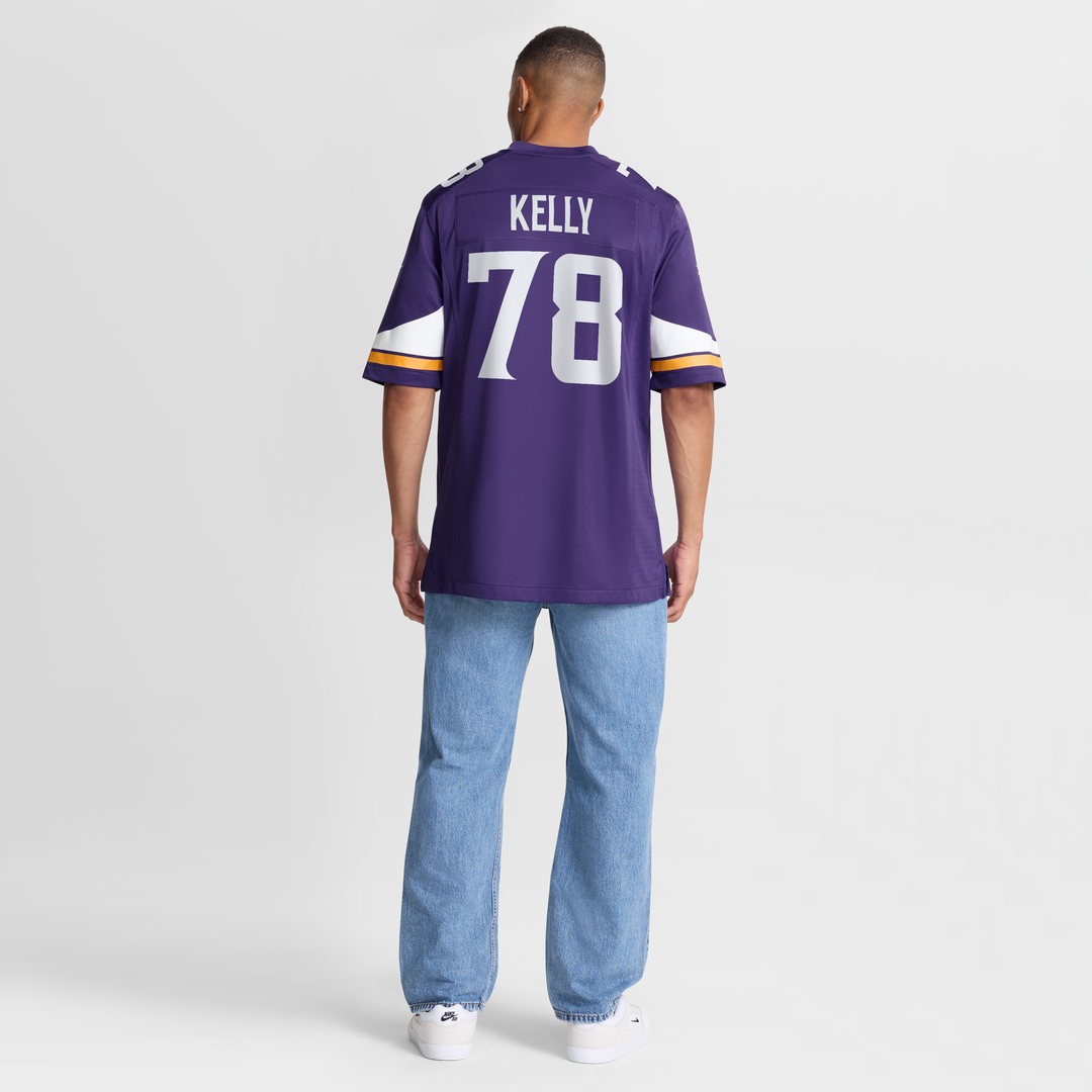 Men's Minnesota Vikings Ryan Kelly Purple Team Game NFL Football Jersey - view 8