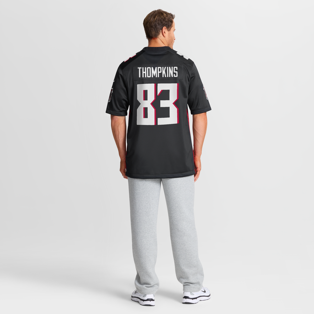 Men's Atlanta Falcons Deven Thompkins Black Team Game NFL Football Jersey - view 8