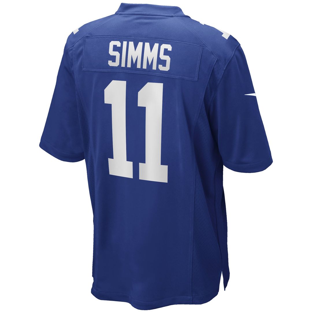 Men's New York Giants Phil Simms Royal Game NFL Football Jersey - view 3
