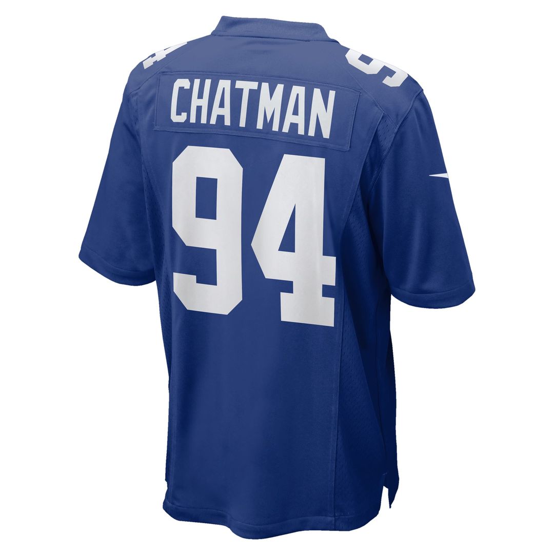 Men's New York Giants Elijah Chatman Royal Team Game NFL Football Jersey - view 3