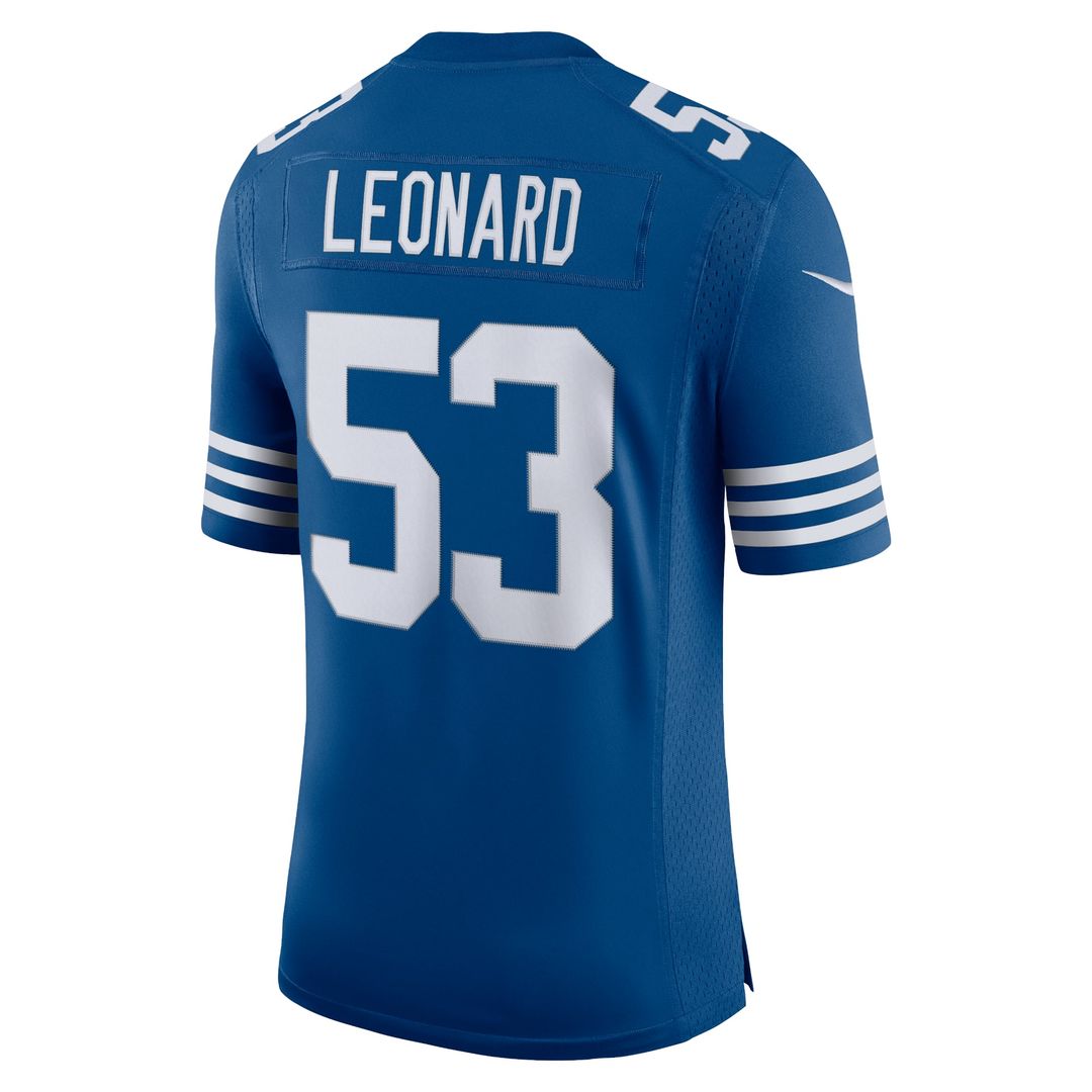 Men's Indianapolis Colts Darius Leonard Royal Alternate Limited NFL Football Jersey - view 3