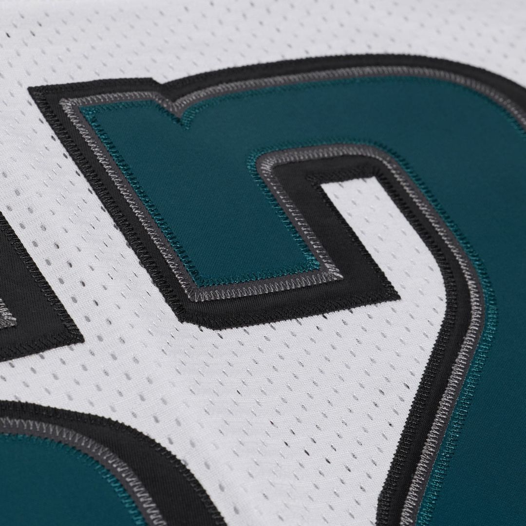 Men's Philadelphia Eagles Jason Kelce White 2011 Throwback NFL Football Jersey - view 12