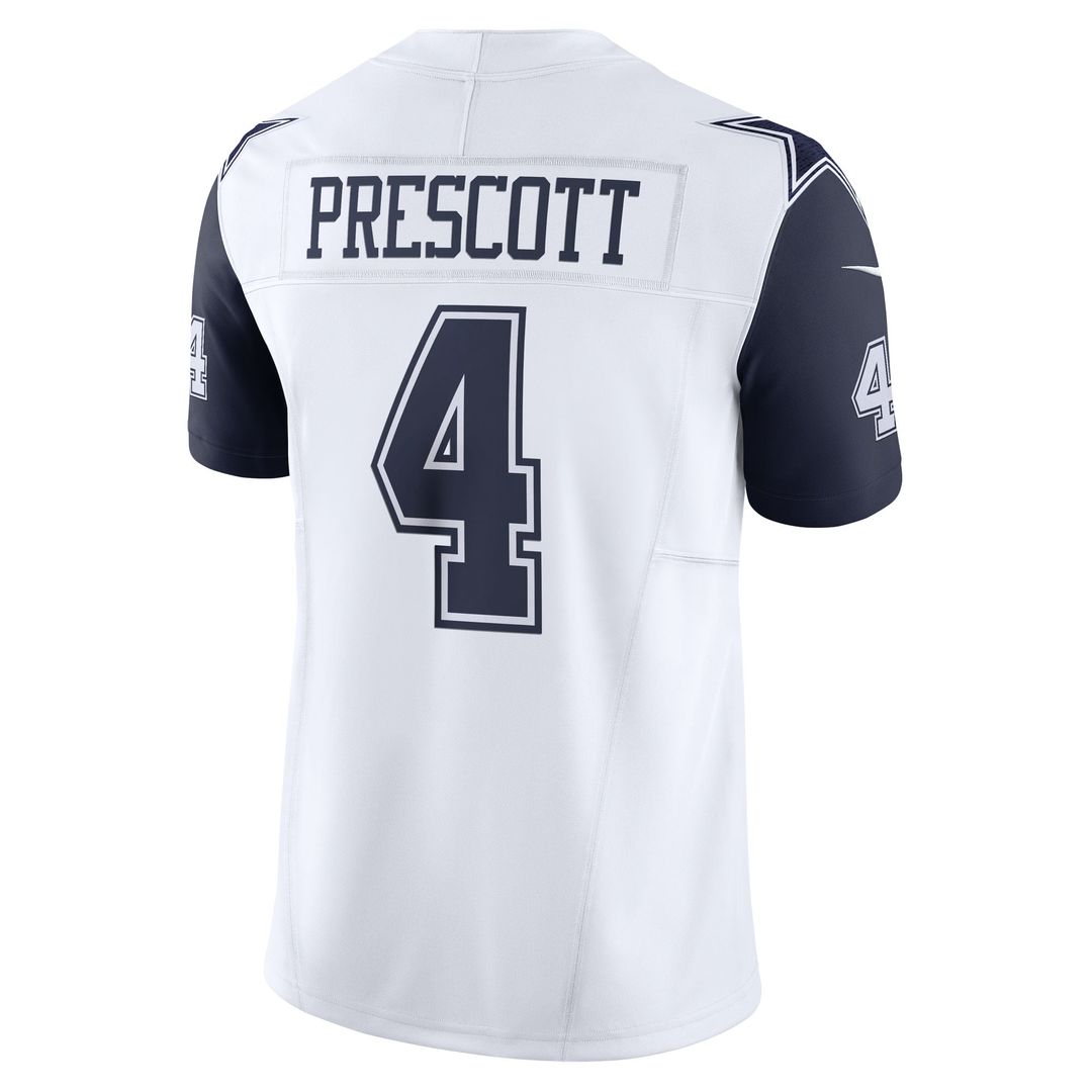Men's Dallas Cowboys Dak Prescott Navy Limited NFL Football Jersey - view 9