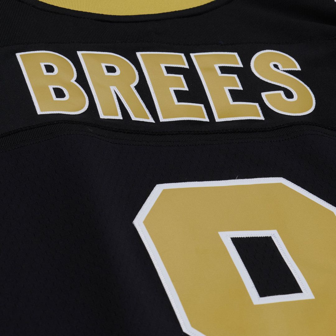 Men's New Orleans Saints Drew Brees Black 2009 Legacy NFL Football Jersey - view 7