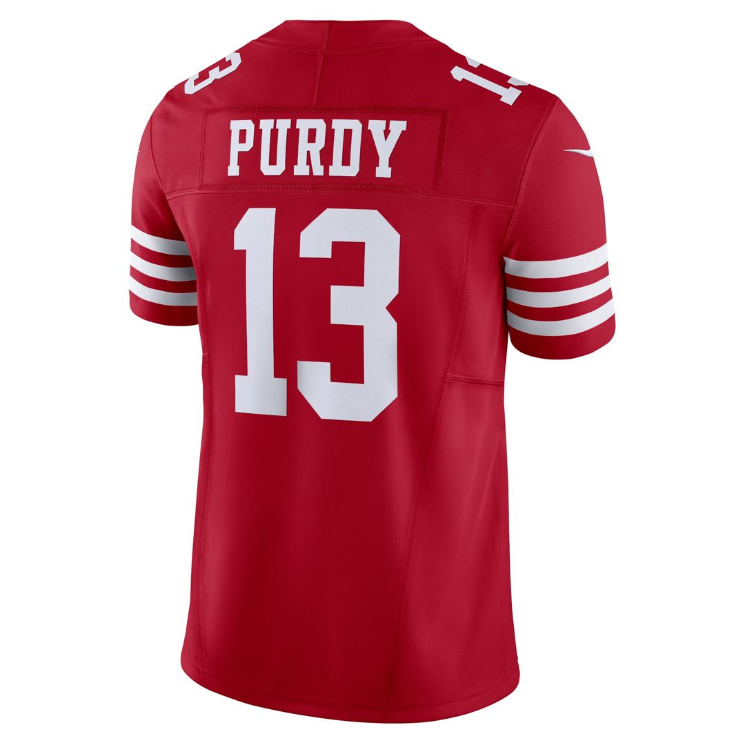 Men's San Francisco 49ers Brock Purdy Scarlet Limited NFL Football Jersey - view 3