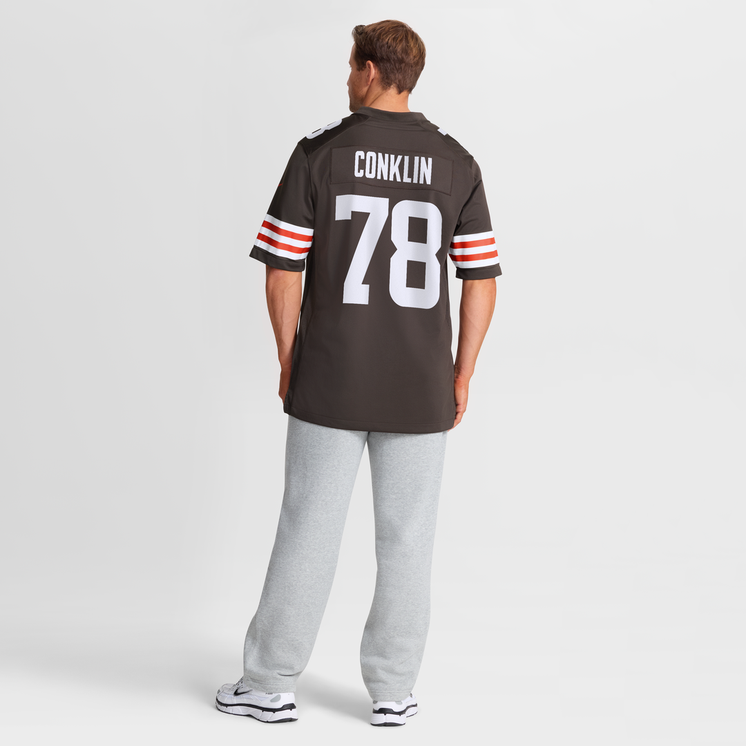 Men's Cleveland Browns Jack Conklin Brown Team Game NFL Football Jersey - view 5