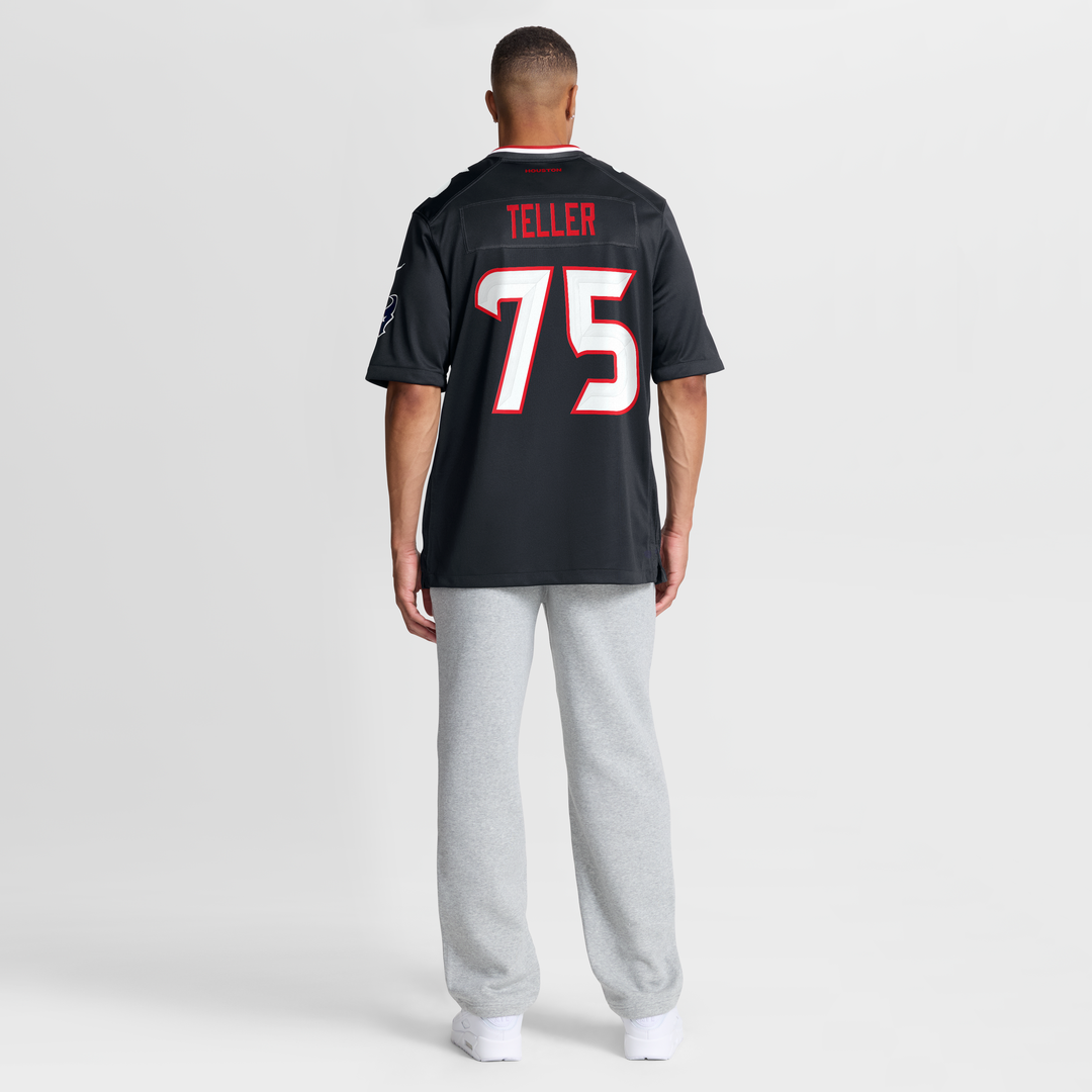Men's Houston Texans Wyatt Teller Navy Team Game NFL Football Jersey - view 5