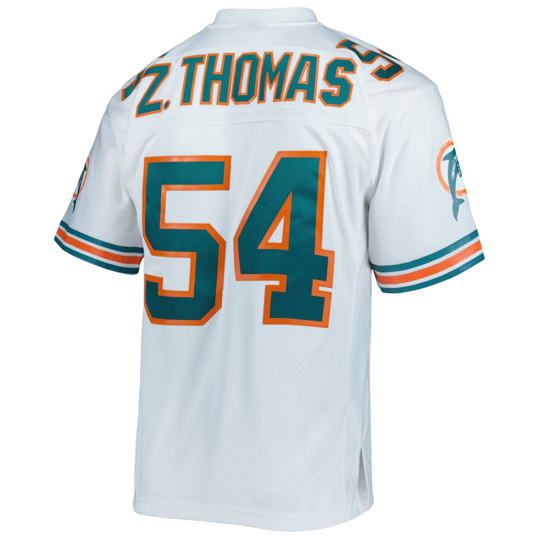 Men's Miami Dolphins Zach Thomas Aqua Legacy Replica NFL Football Jersey - view 9