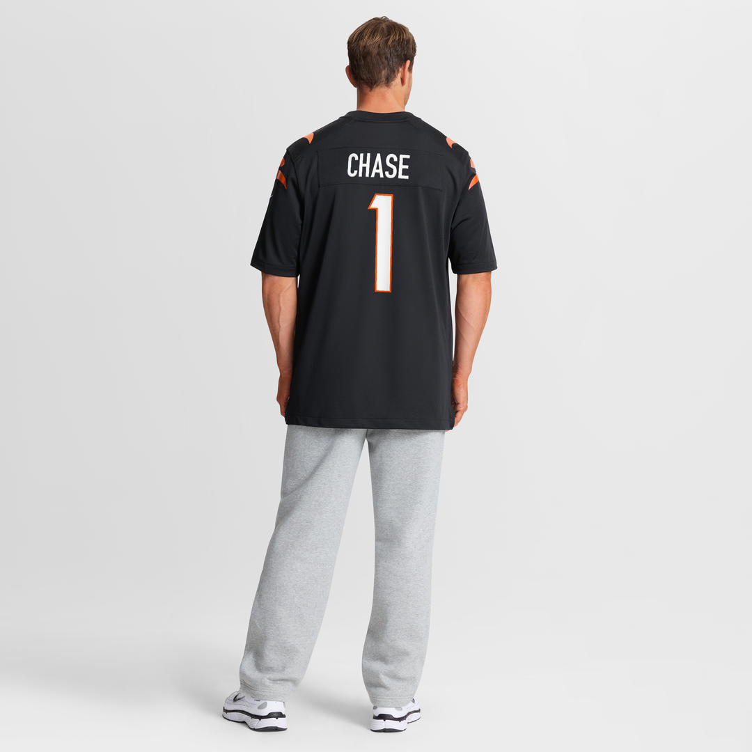 Men's Cincinnati Bengals Ja'Marr Chase Orange Alternate Game NFL Football Jersey - view 20