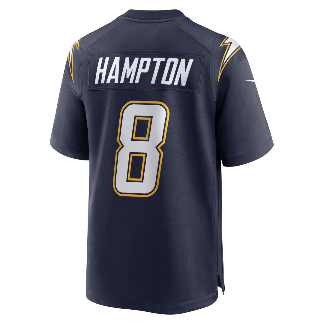 Men's Los Angeles Chargers Omarion Hampton Powder Blue Game NFL Football Jersey - view 16