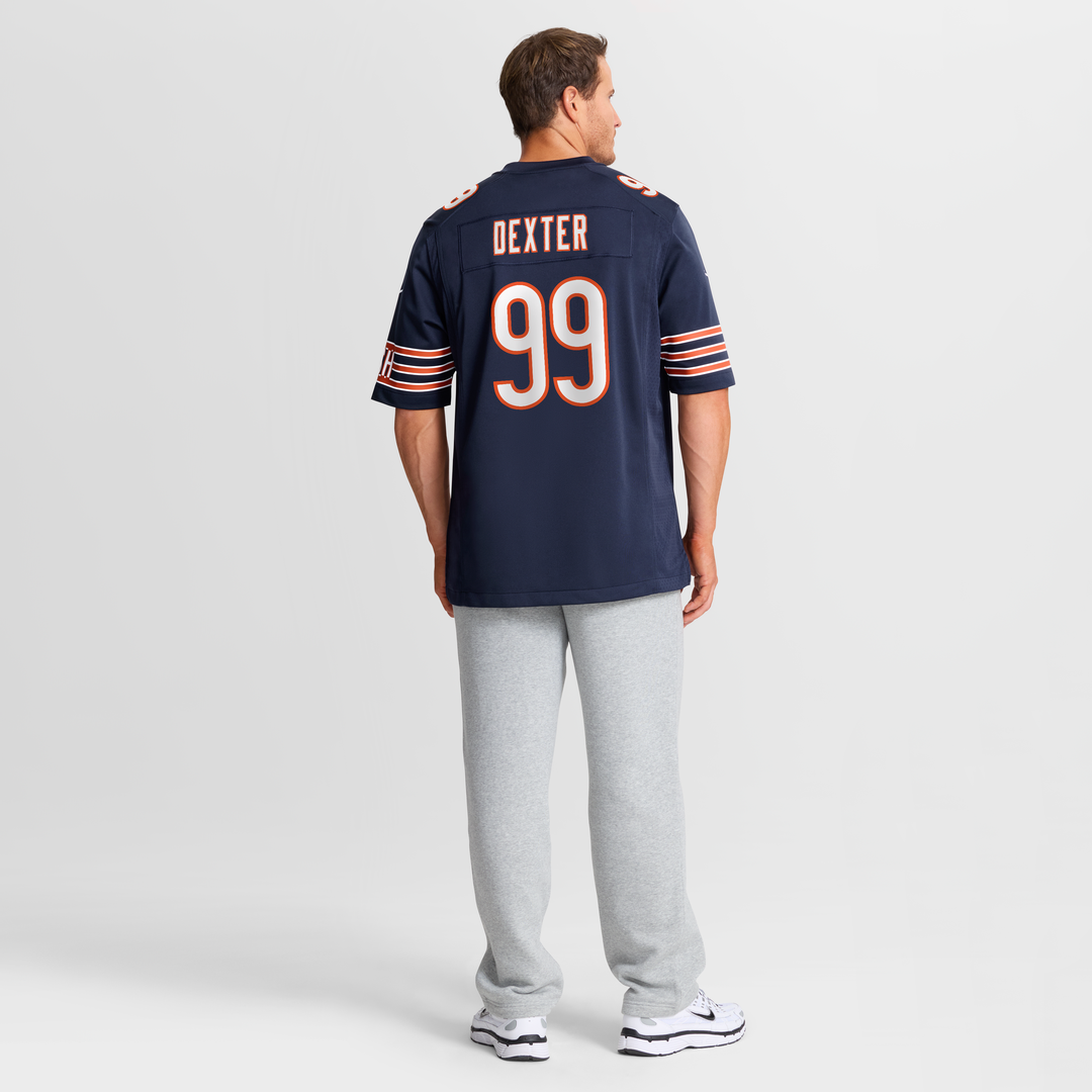 Men's Chicago Bears Gervon Dexter Sr Navy Team Game NFL Football Jersey - view 8
