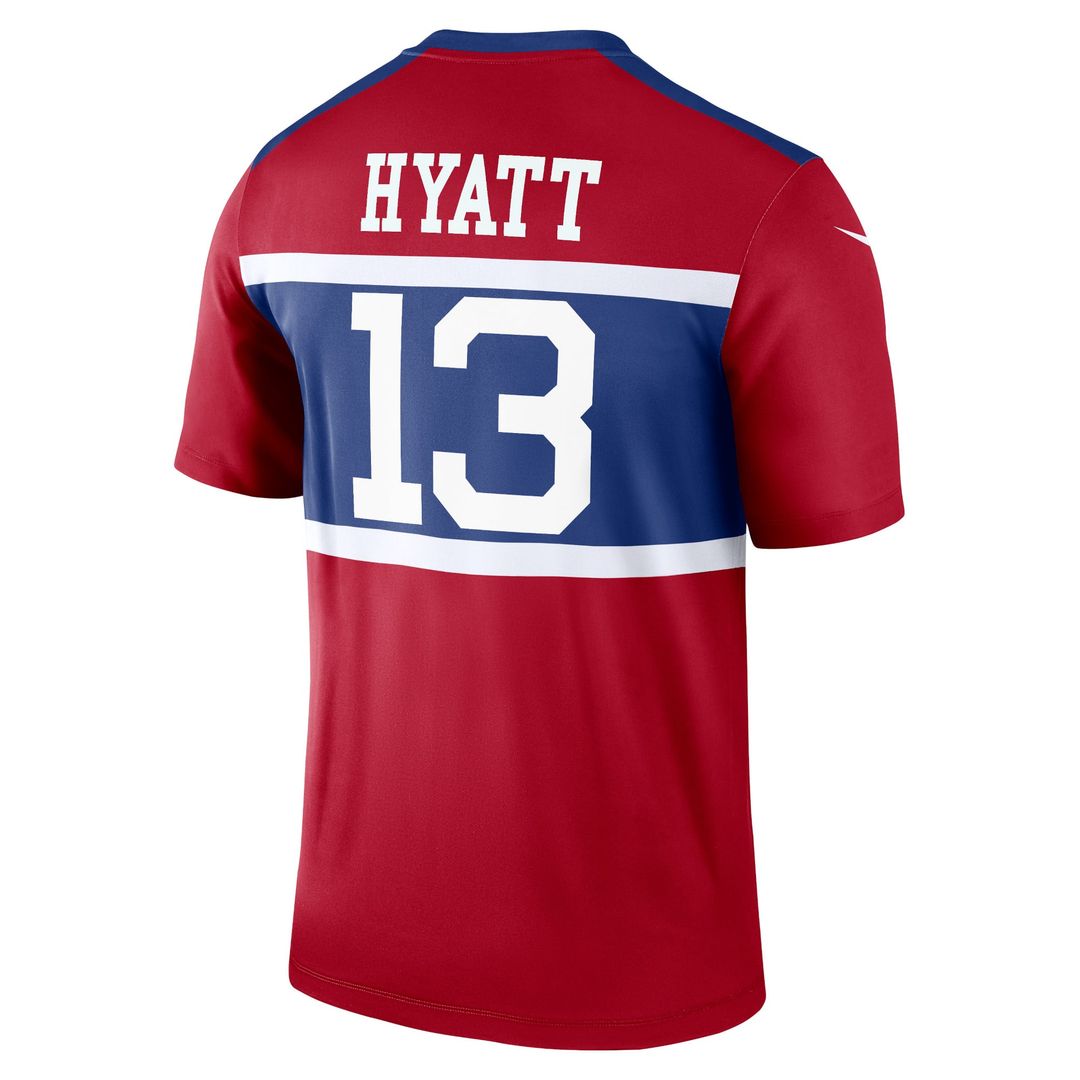 Men's New York Giants Jalin Hyatt Red Legend Player NFL Football Performance Top - view 3