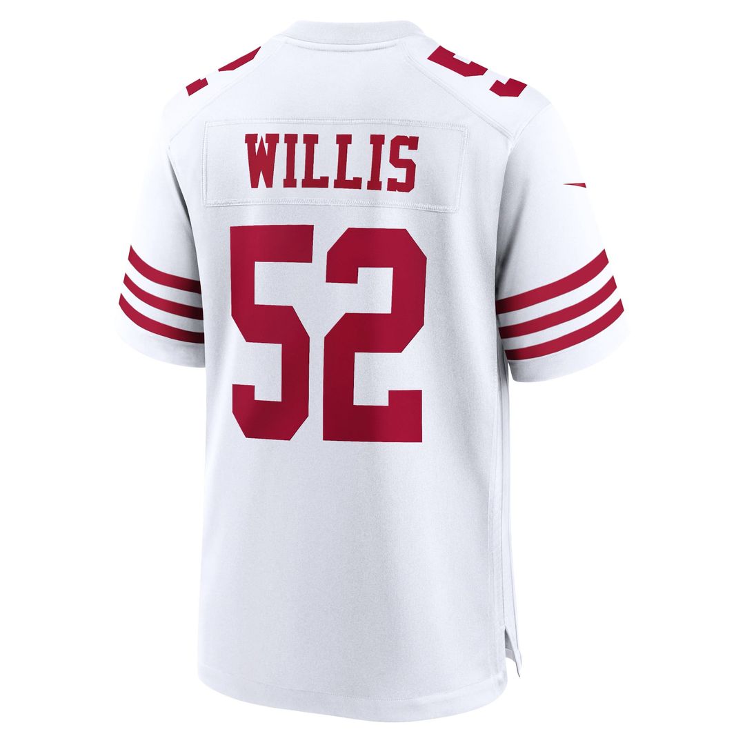 Men's San Francisco 49ers Patrick Willis White Retired Player Game NFL Football Jersey - view 3