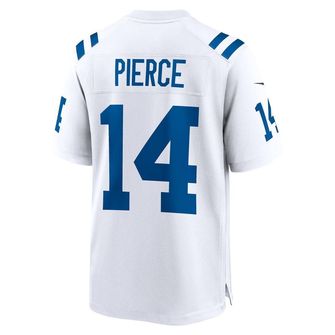 Men's Indianapolis Colts Alec Pierce White Away Game NFL Football Jersey - view 3