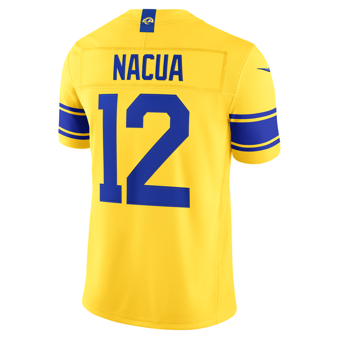 Men's Los Angeles Rams Puka Nacua Royal Team Stitched Limited NFL Football Jersey - view 30
