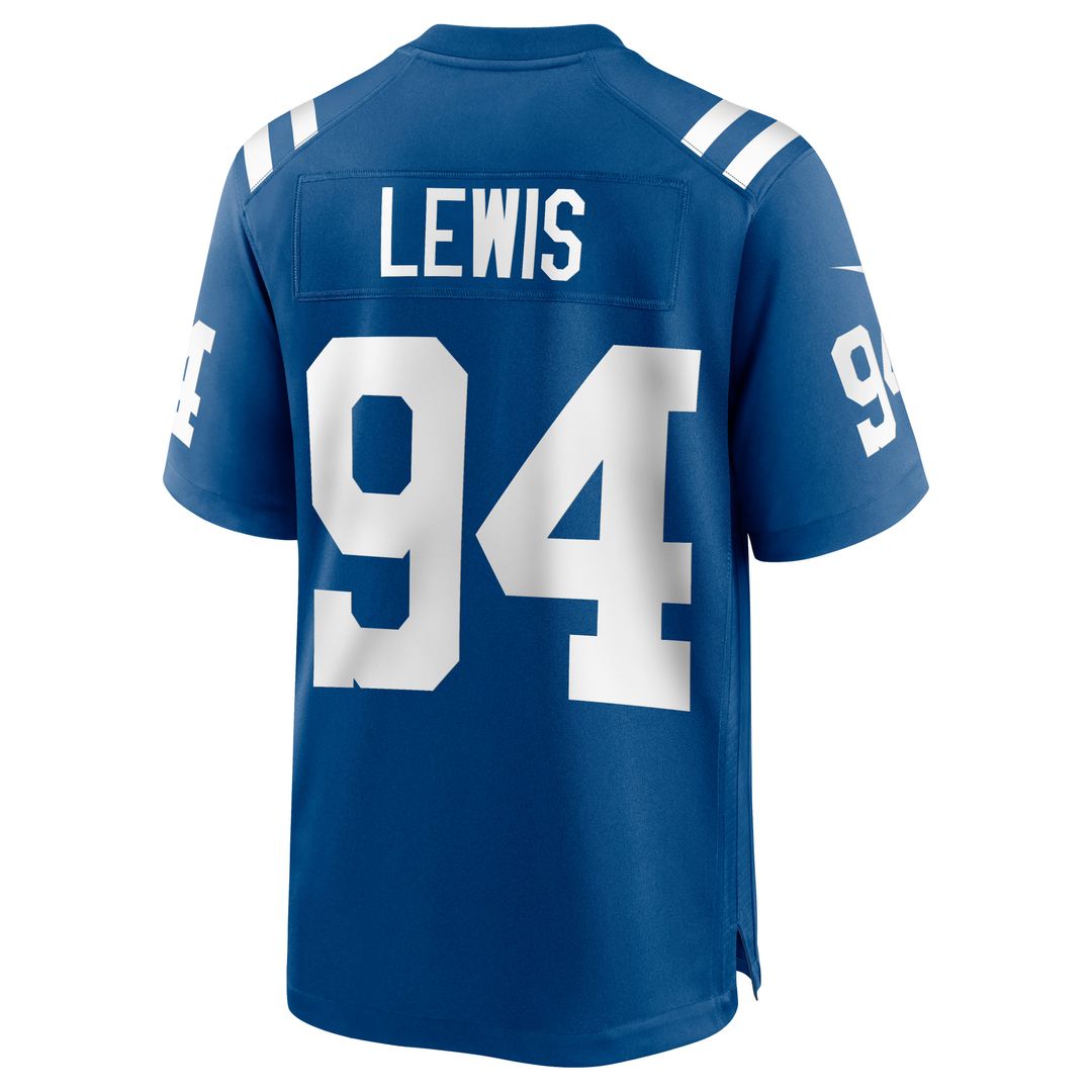 Men's Indianapolis Colts Tyquan Lewis Royal Game NFL Football Jersey - view 3