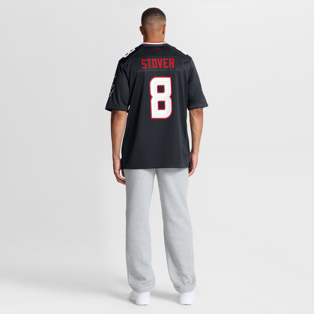 Men's Houston Texans Cade Stover Navy Team Game NFL Football Jersey - view 5