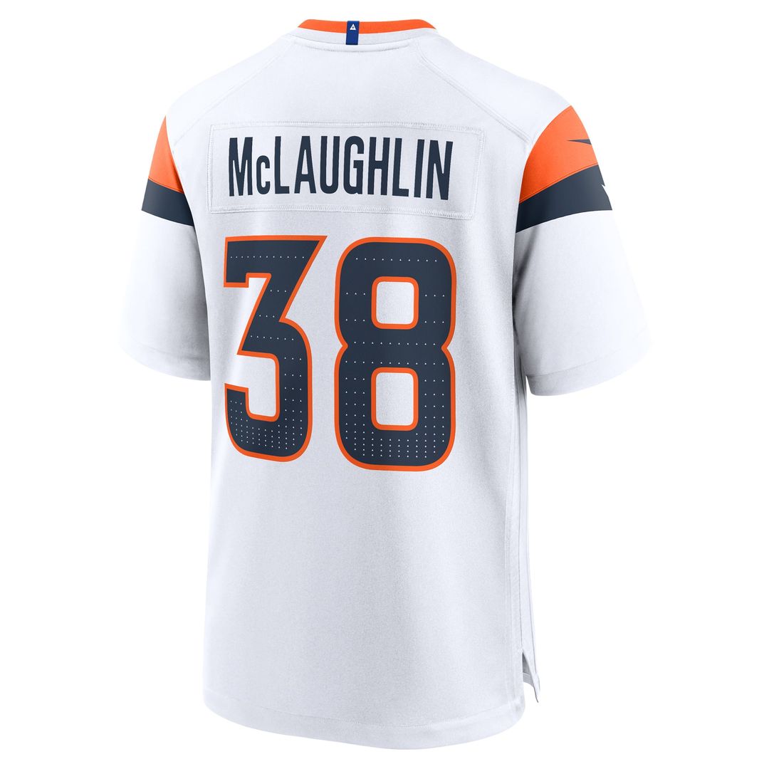 Men's Denver Broncos Jaleel McLaughlin Orange Team Game NFL Football Jersey - view 19