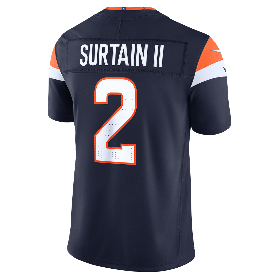 Men's Denver Broncos Pat Surtain II White Stitched Limited NFL Football Jersey - view 24