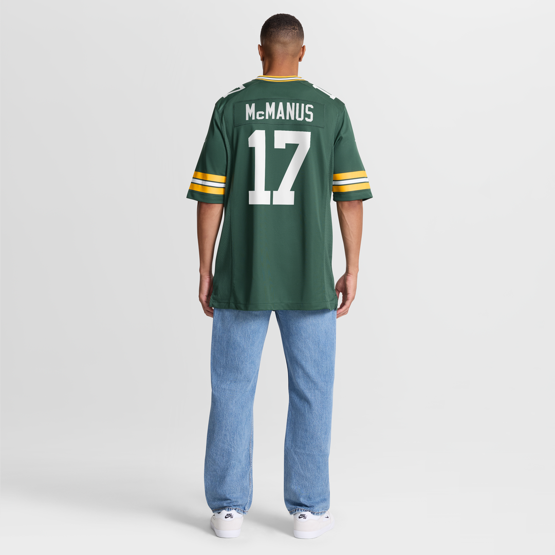 Men's Green Bay Packers Brandon McManus Green Team Game NFL Football Jersey - view 8