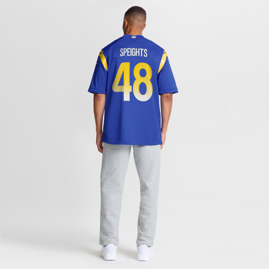 Men's Los Angeles Rams Omar Speights Royal Game NFL Football Jersey - view 8
