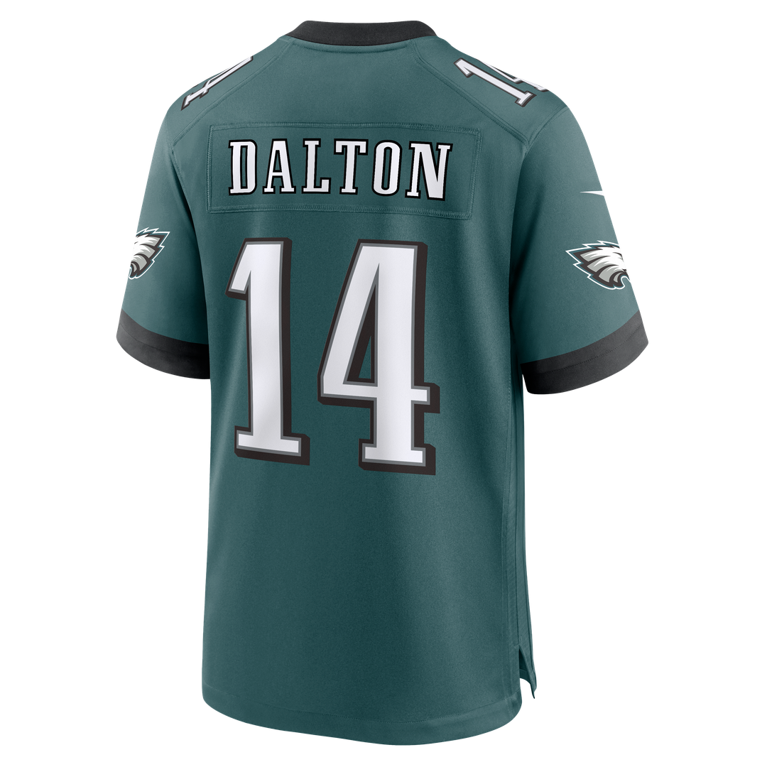 Men's Philadelphia Eagles Andy Dalton Midnight Green Team Game NFL Football Jersey - view 3