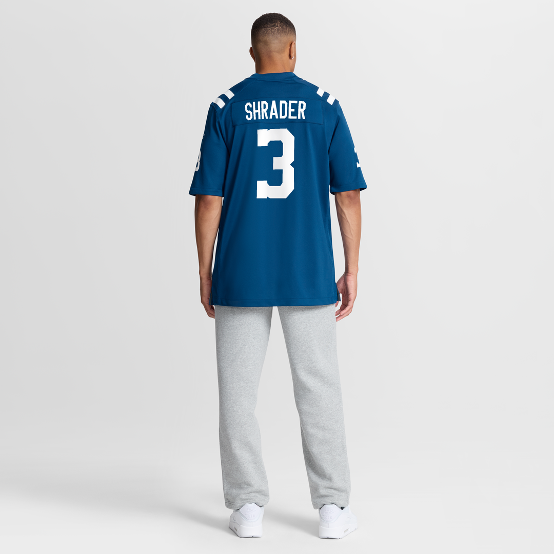 Men's Indianapolis Colts Spencer Shrader Royal Team Game NFL Football Jersey - view 10
