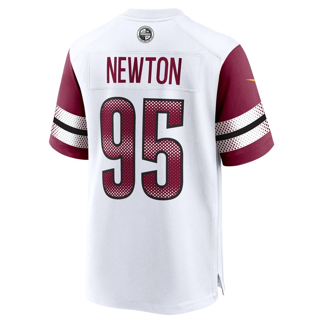 Men's Washington Commanders Jer'Zhan Newton White Game NFL Football Jersey - view 3