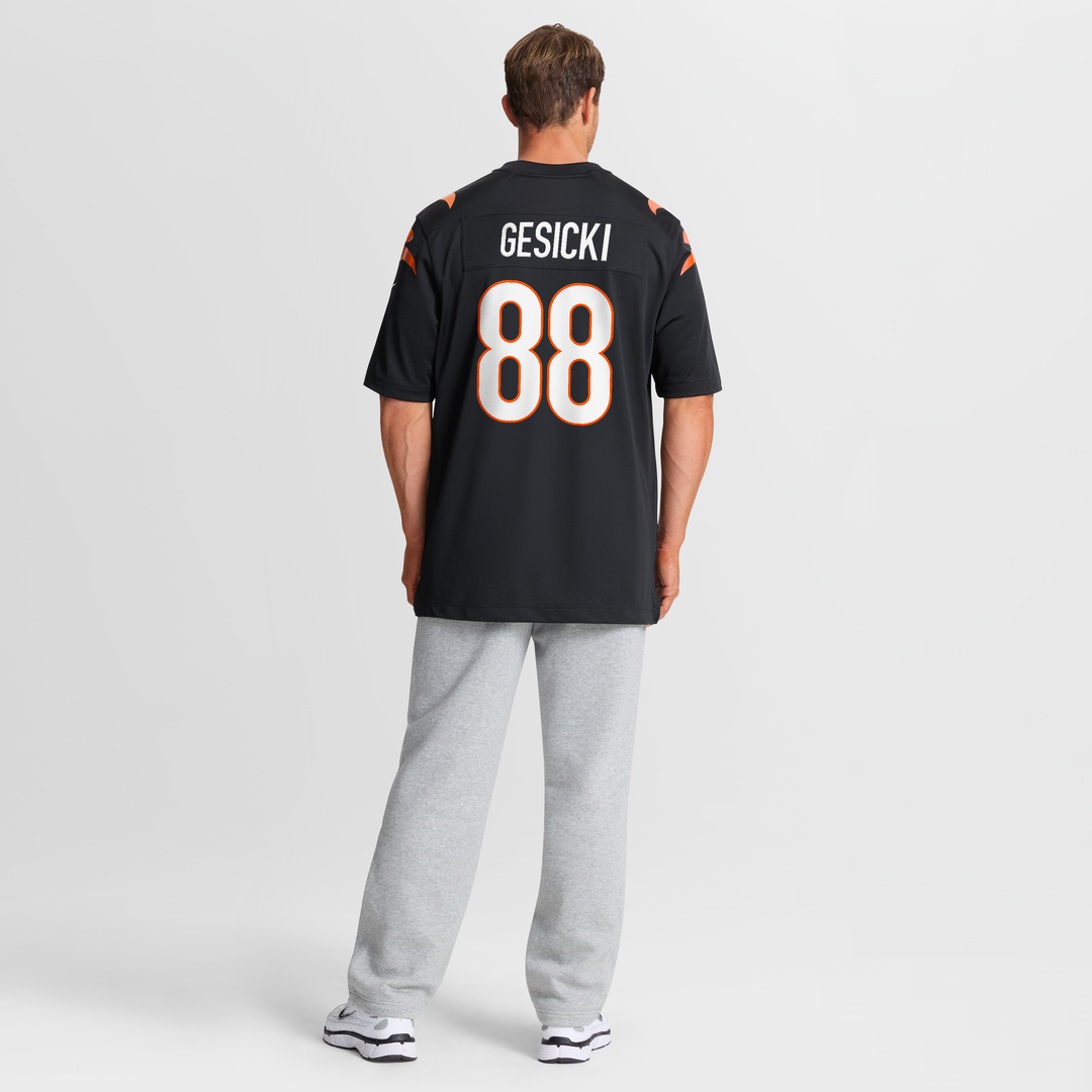 Men's Cincinnati Bengals Mike Gesicki Black Game NFL Football Jersey - view 8