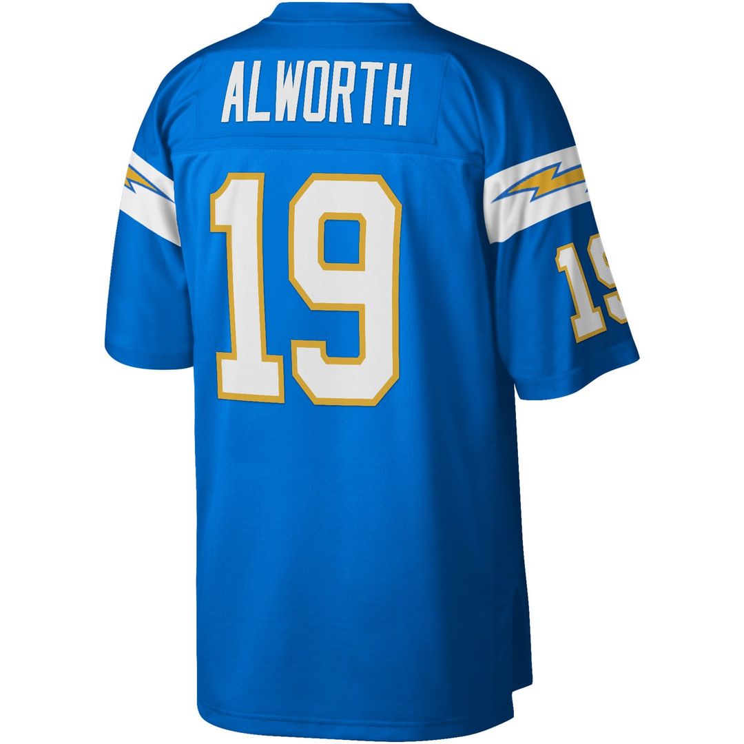 Men's Los Angeles Chargers Lance Alworth Powder Blue Legacy Replica NFL Football Jersey - view 3