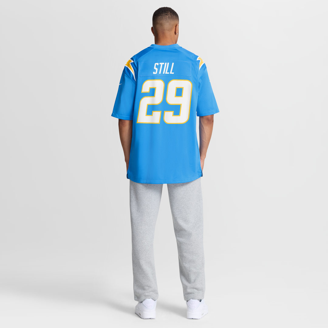 Men's Los Angeles Chargers Tarheeb Still Powder Blue Team Game NFL Football Jersey - view 8