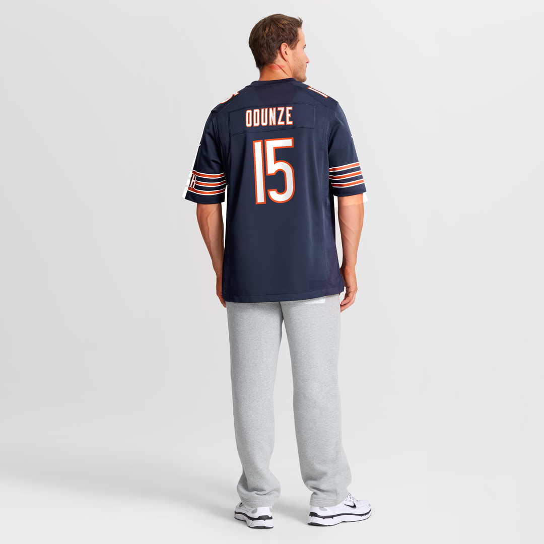 Men's Chicago Bears Rome Odunze Navy Player Game NFL Football Jersey - view 8