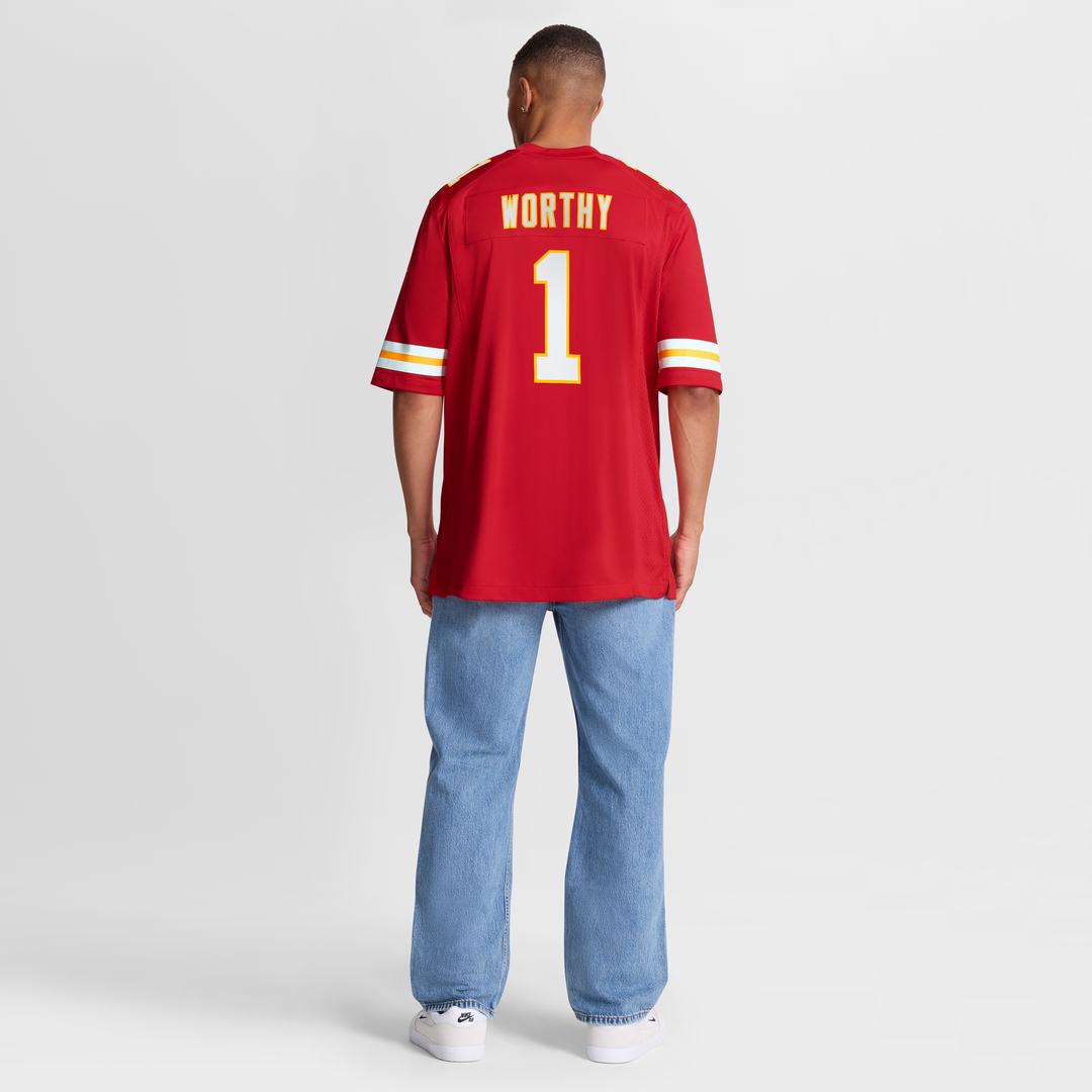 Men's Kansas City Chiefs Xavier Worthy Red Player Game NFL Football Jersey - view 8