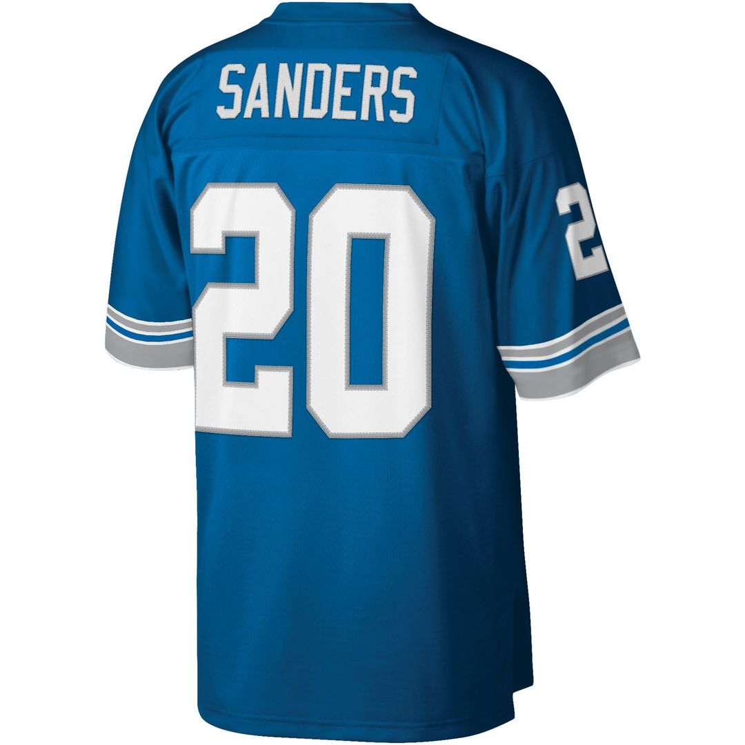 Men's Detroit Lions Barry Sanders Blue Legacy Replica NFL Football Jersey - view 3