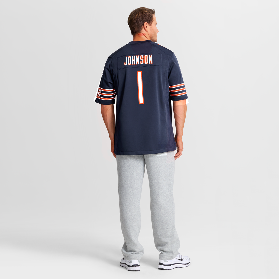 Men's Chicago Bears Jaylon Johnson Navy Game NFL Football Jersey - view 8