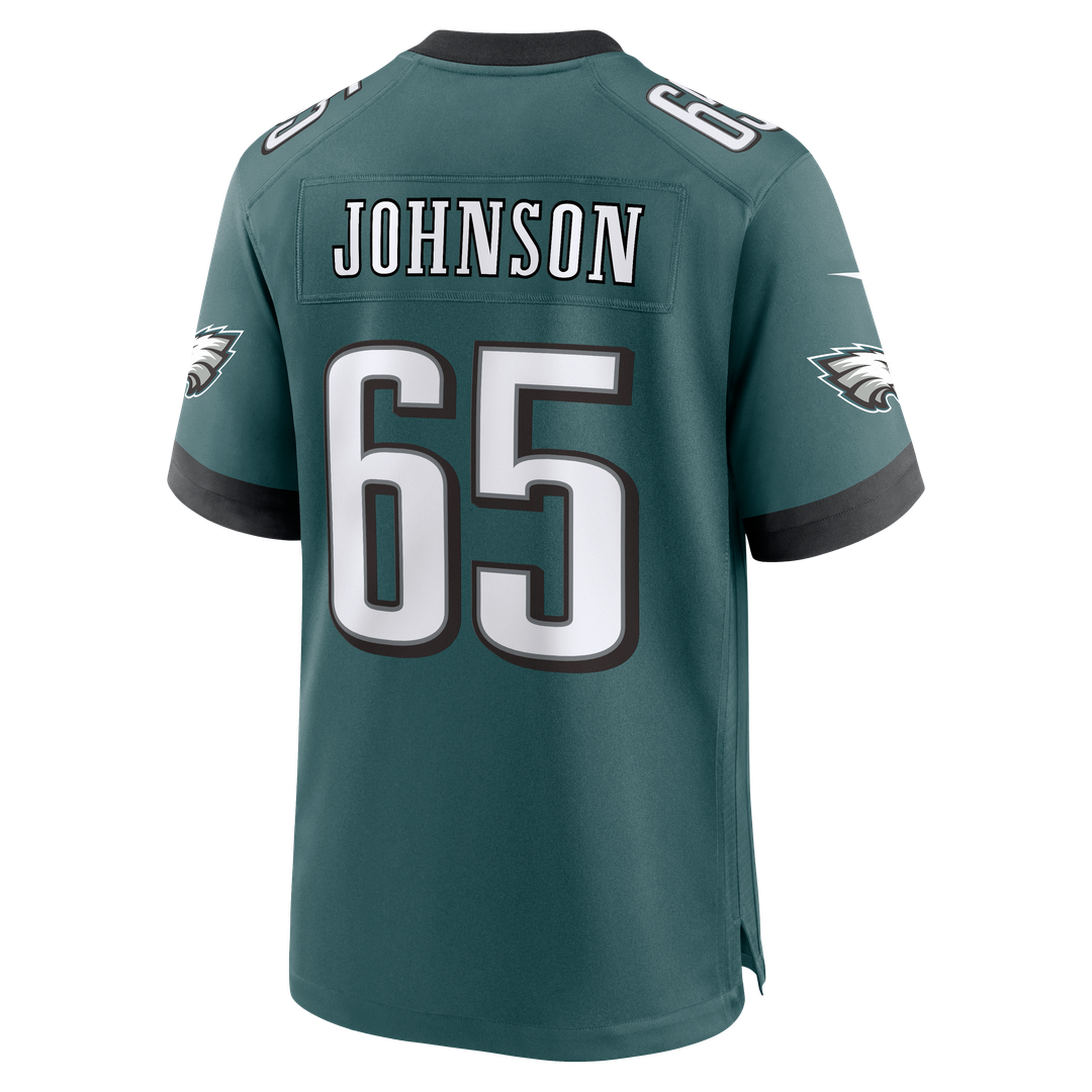 Men's Philadelphia Eagles Lane Johnson Midnight Green Team Game NFL Football Jersey - view 3