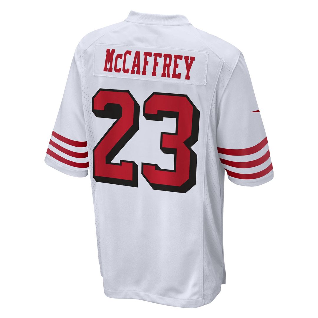 Men's San Francisco 49ers Christian McCaffrey White Game NFL Football Jersey - view 3