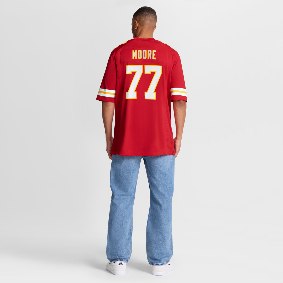 Men's Kansas City Chiefs Jaylon Moore Red Team Game NFL Football Jersey - view 8
