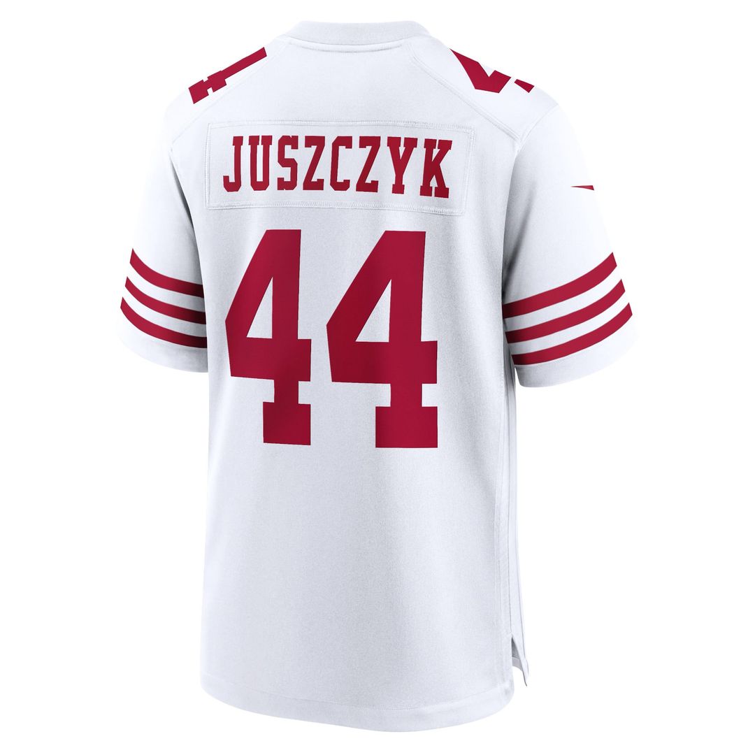 Men's San Francisco 49ers Kyle Juszczyk White Player Game NFL Football Jersey - view 3