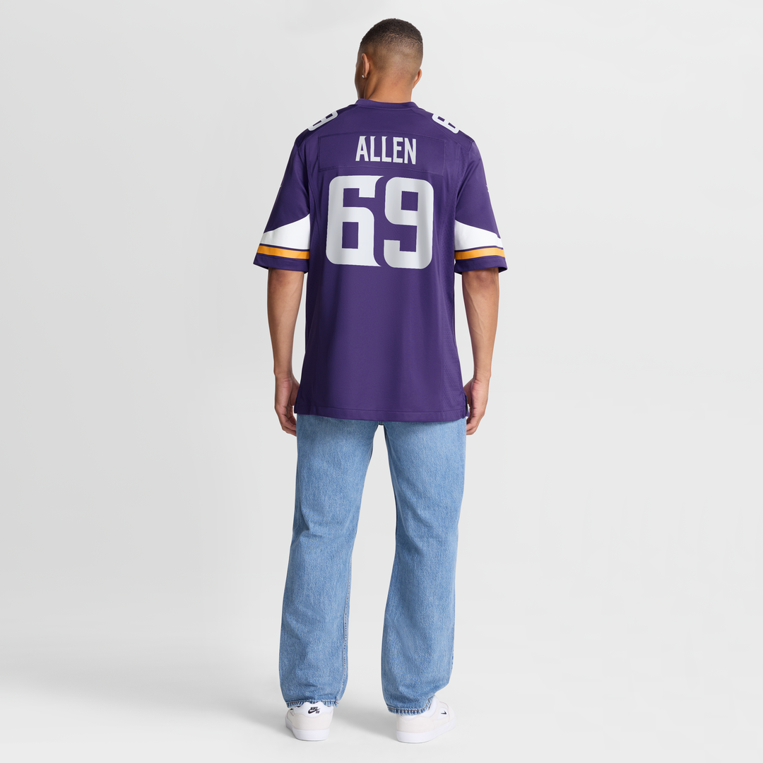 Men's Minnesota Vikings Jared Allen Purple Retired Player Game NFL Football Jersey - view 8