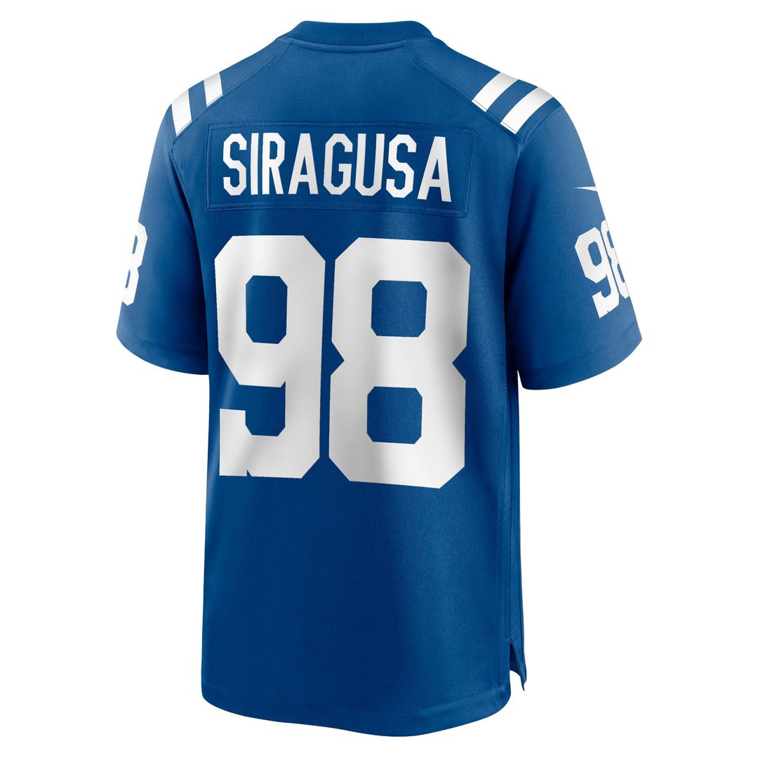 Men's Indianapolis Colts Tony Siragusa Blue Retired Player Alternate Game NFL Football Jersey - view 15