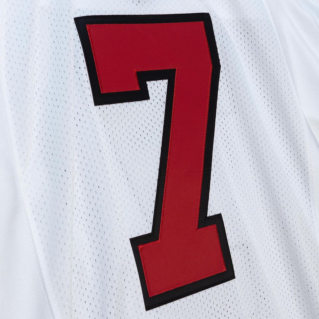 Men's Atlanta Falcons 2003 Michael Vick Red Throwback NFL Football Jersey - view 14