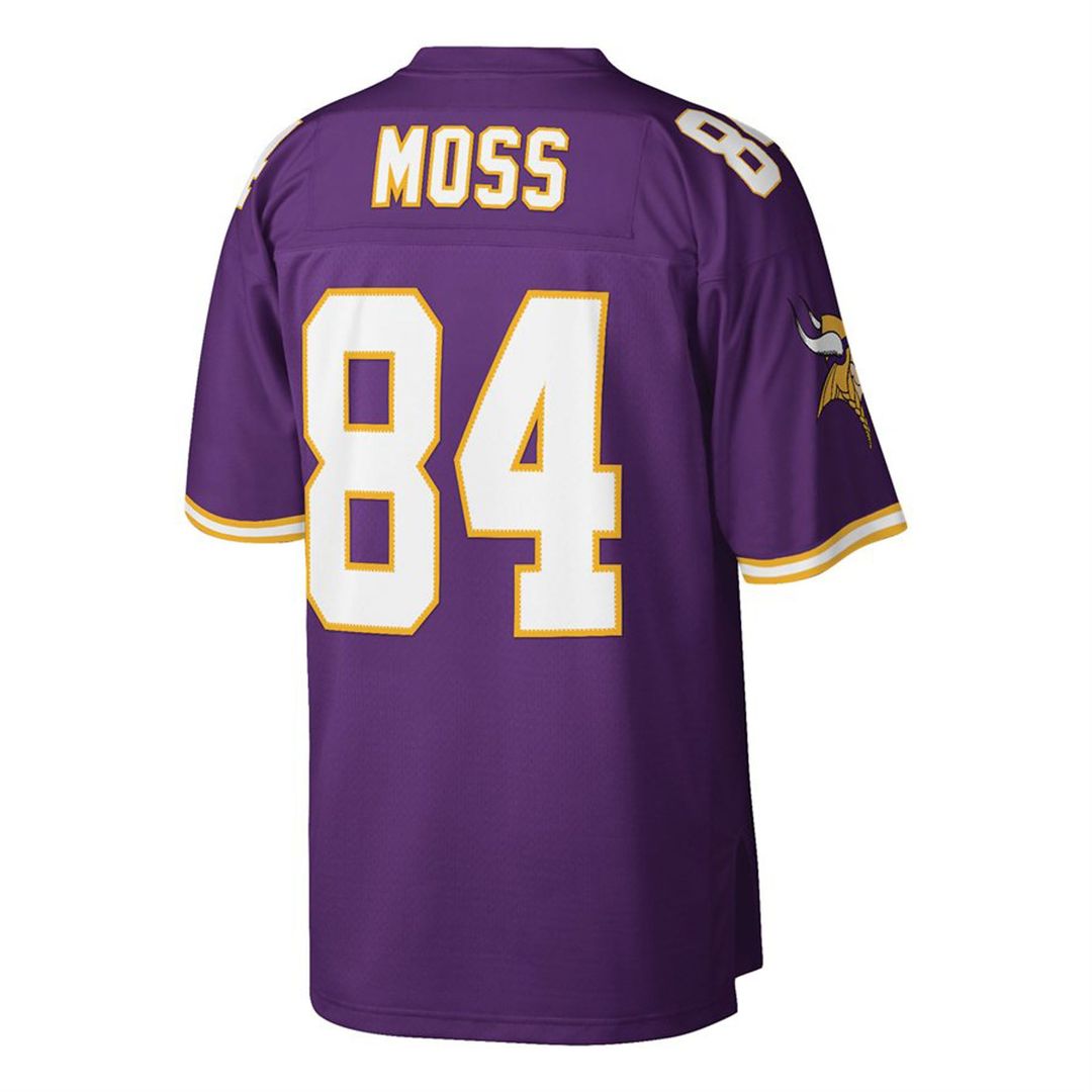 Men's Minnesota Vikings Randy Moss White Big & Tall 1998 Legacy NFL Football Jersey - view 9